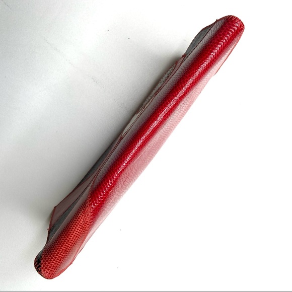 Vintage FURST & MOONEY Leather And Snakeskin Clutch Bag - Picture 4 of 16